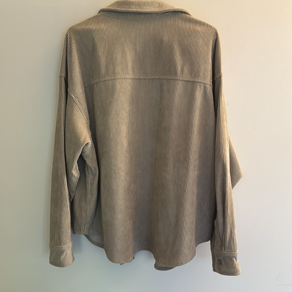 Corduroy Tan Button Up By Wishlist Size Small/Med… - image 6